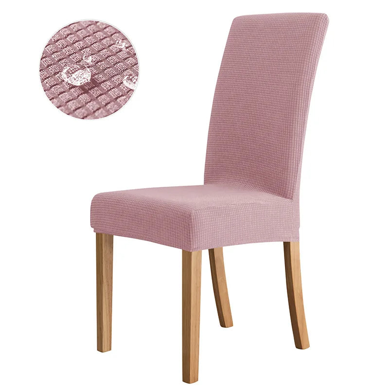 Housse de chaise en Jacquard élastique, imperméable