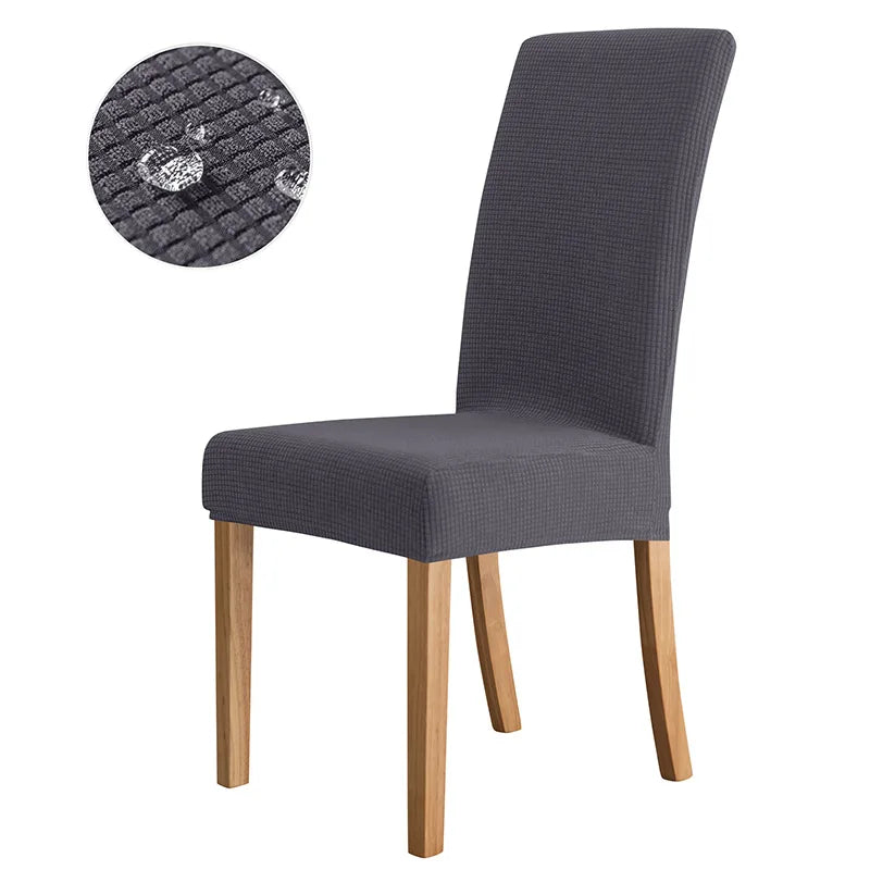 Housse de chaise en Jacquard élastique, imperméable